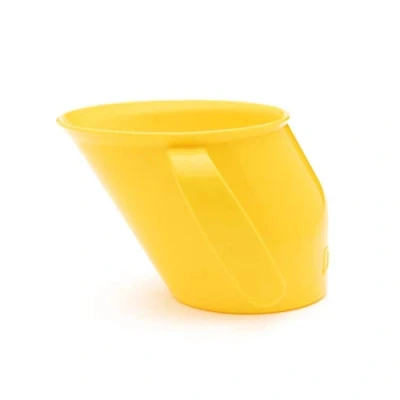 Image of Doidy Cup, 6 Months +, Baby &amp; Toddler First Open Ergonomic Slanted Design for Training Learning to Drink, weaning Essentials Milk Water (Yellow)