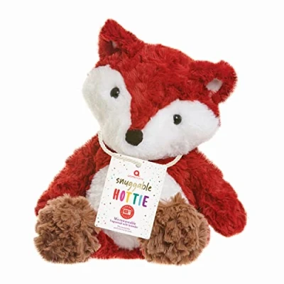 Image of Danielle Creations Aroma Home Snuggable Microwavable Hottie Heatable Fox, Red