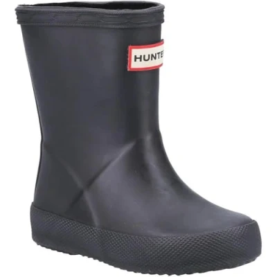 Image of Hunter Original KIDS First Classic BOOT Unisex Wellies for kids, Size: 7K, Black Synthetics