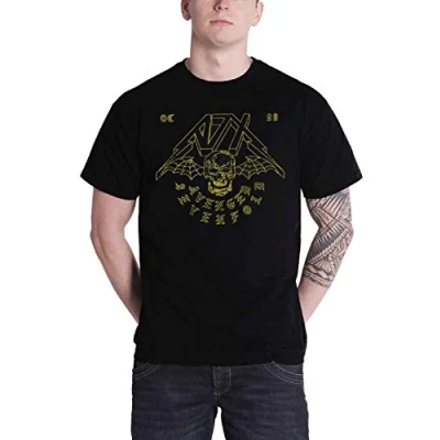 Image of Avenged Sevenfold T Shirt Webbed Wings Band Logo Official Mens Black M