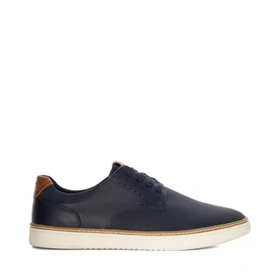 Image of Dune Mens TRUSTEES Lace up Trainers Size UK 6 Flat Heel Navy