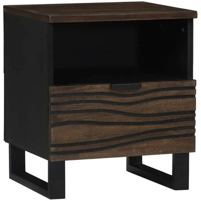 Image of vidaXL Bedside Cabinet, 40x33x46 cm, Solid Wood Mango