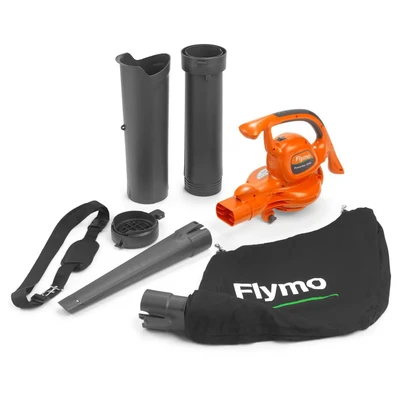 Image of Flymo PowerVac 3000 Electric Garden Blower &amp; Vacuum 3 in 1 Powerful Leaf Blower, Mulcher 3000W