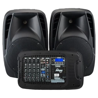 Image of Laney AUDIOHUB Series AH2500D Portable PA system 2x500W 6 channels Bluetooth and FX 2 mics included DJ, Fitness, Conference, Party