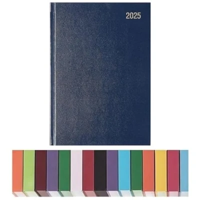 Image of Top Sale 2025 A5 Week To View Yearly Diary with Hard Cover Blue