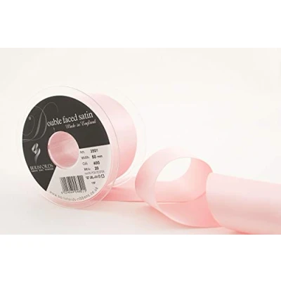 Image of Berisfords Azalea Double Satin Ribbon, Pink, 50 mm