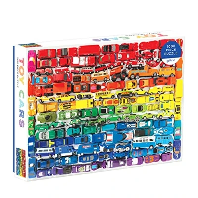 Image of Abrams Rainbow Toy Cars 1000 pc Puzzle, 735360154