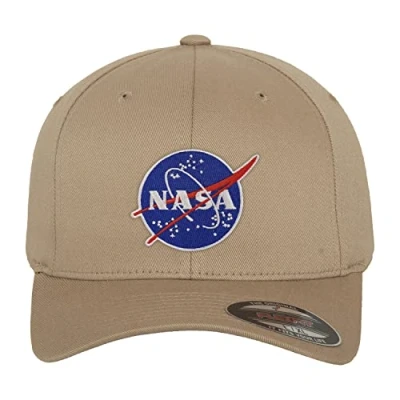 Image of Nasa Officially Licensed Insignia Flexfit Cap (Khaki), Large/X Large