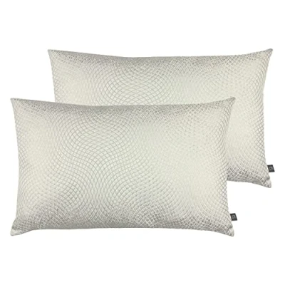 Image of Prestigious Textiles Camber Twin Pack Polyester Filled Cushions, Stonewash, 40 x 60cm
