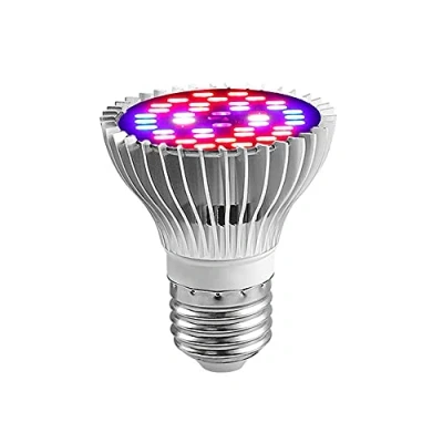 Image of Led Grow Light Bulb Full Spectrum 30W, Upgraded E27 Growing Lights Lamp with UV&amp;IR for Indoor Plant Veg and Flower,Hydroponics,Seedling,Succulent,Garden Greenhouse, Easy to Install, 40PCS LEDs