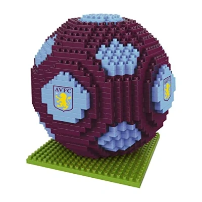 Image of Aston Villa FC 3D BRXLZ Soccer Ball Building Set