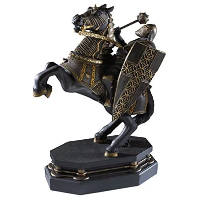 Image of The Noble Collection Harry Potter Black Knight Bookend 12in (30cm) Hand Painted Sculpture Film Set Movie Props Gifts