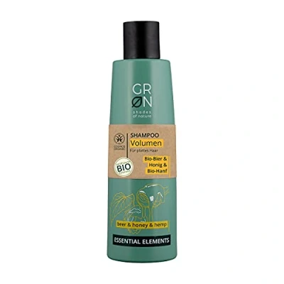 Image of Grn Shades Of Nature, Shampoo Volume Biohemp Biobeer, Green, Honey