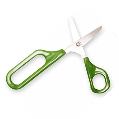 Image of PETA Easi Grip Children&#039;s Left Handed Long Loop Scissors Stainless Steel and Handle Self Opening Ergonomic to Increase Stability Ideal for Anyone with Poor Hand Control, Weak Joint Problems 45mm Rounded Blade