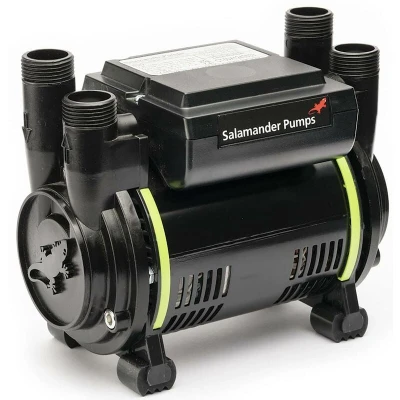 Image of Salamander Pumps CT80 Bathroom Pump 2.6 Bar Pressure Twin End Suitable for Positive Head, Gravity Fed Systems Only WRAS Approved