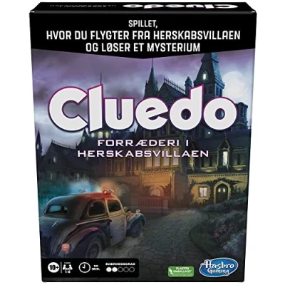 Image of Cluedo Board Game Betrayal at Swartwik&#039;s Mansion, Escape Room Game, Murder Mystery Collaborative Focused Family from 10 Years, 1 6 Players (Danish)