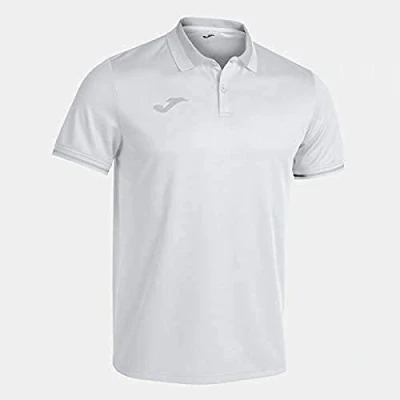 Image of Joma Championship Vi Men&#039;s Polo Shirt, Mens, 101954, White/Grey, XS
