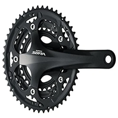 Image of Shimano Sora 3503 170mm Chain Set Black, 50/39/30 Teeth