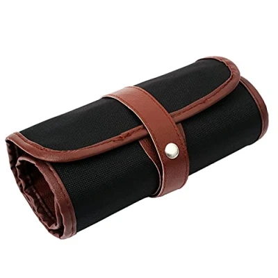 Image of Canvas Roll Up Pencil Case Pouch Holder Pencils Wrap Stationery Organizer for Painter Artist 36 Slots