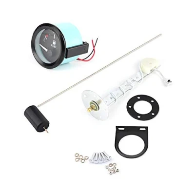 Image of Fuel Gauge,52mm Universal Car Level Gauge LED Digital E 1/2 F Range Meter with Sensor