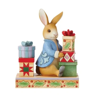 Image of Beatrix Potter by Jim Shore Presents of Happiness, Joy and Love Figurine