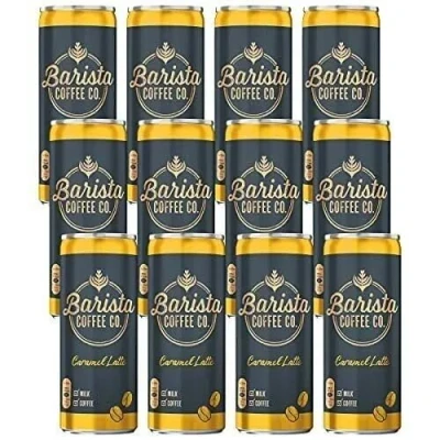 Image of Barista Coffee Co. Caramel Latte 250ml (Pack of 12) Creamy and Indulgent Ready to Drink Versatile Enjoyment