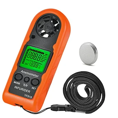 Image of Digital Anemometer Handheld,INFURIDER YF818 Wind Speed Meter Gauge,Accurate Measures Velocity &amp; Temperature with Chill Backlight MAX/AVG,Airflow for Outdoor Activities【2022 Upgraded】