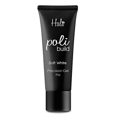 Image of Halo Gel Nails Poli Build Precison LED/UV Collection Soft White 40g