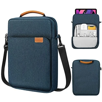 Image of MoKo 9 11 Inch Tablet Sleeve Bag Handle Carrying Case with Shoulder Strap Fits iPad Pro inch, 10th 10.9,iPad 9/8/7th Generation 10.2,iPad Air 5/4th 9.7, Tab S8/S9 11&quot;, Indigo