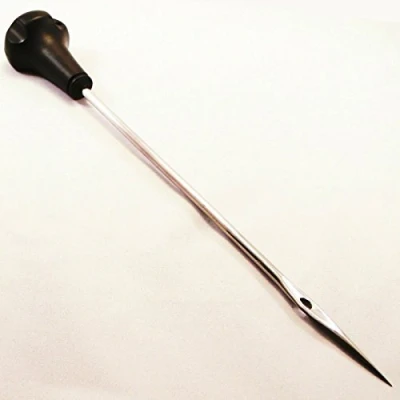 Image of TronicXL Stainless Steel Larding Needle, 1 Piece, 200 mm, Metal, Plastic Handle, FORK