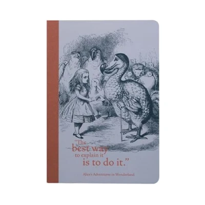 Image of Half Moon Bay Alice In Wonderland A5 Notebook Journal &amp; Mini Gifts For Book Lovers Writing Stationery Supplies