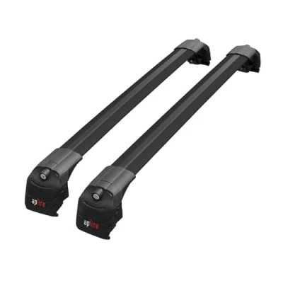 Image of Apline Compatible with Audi A4 (B9) AVANT 2016 2023 Cross Bar ACE 2 Roof Racks Car Top Luggage Carrier Rails BLACK