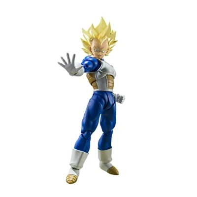 Image of BANDAI TAMASHII NATIONS DRAGON BALL Z Super Sayan Vegeta Figurine S.H. Figuarts 14cm