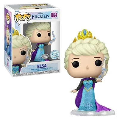 Image of Funko Disney Ultimate Princess Pop! Vinyl Figure Elsa (DGLT) 9 cm