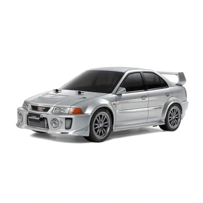 Image of TAMIYA, Mitsubishi Lancer 58713 1:10 Evo V TT 02 Remote Controlled Car, Vehicle, Building, Assembly, Hobby, Crafts, Model, RC Kit, pink