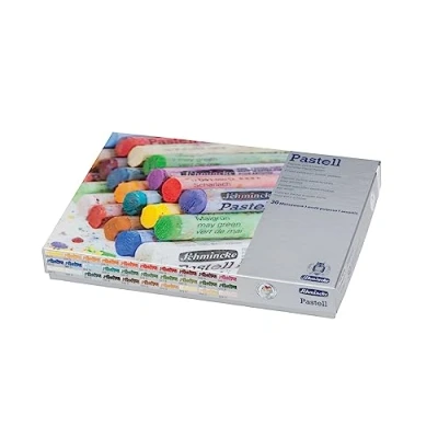 Image of Schmincke pastels, 30 colours, multi purpose, 77 230 097, cardboard set with handmade brilliant, velvet matt, highly lightfast colours