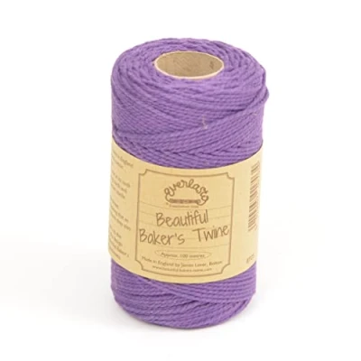 Image of 100m Everlasto &#039;Solid&#039; Beautiful Baker&#039;s Cotton Craft Twine (2mm Approx) (Violet)