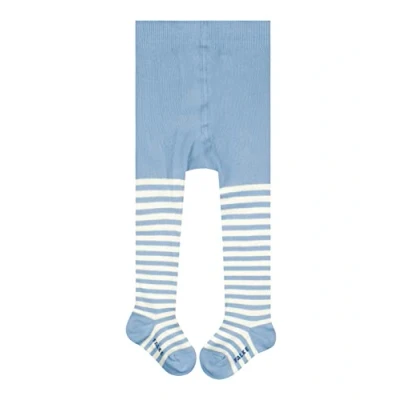 Image of FALKE Unisex Baby Stripe B TI Cotton Patterned 1 Pair Tights, Blue (Crystal 6290) new eco friendly, 6 12 months