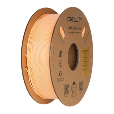 Image of Creality PLA Filament 1.75mm for 3D Printer High Speed 30 600mm/s, 1kg(2.2lbs)/Spool Hyper Filament, Dimensional Accuracy +/ 0.03 mm, Fits Printers (Peach Fuzz)