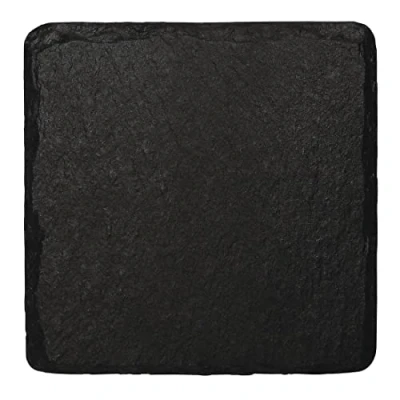 Image of Olympia Natural Slate Display Tray Small Presentation Serving 130X130mm 4pc