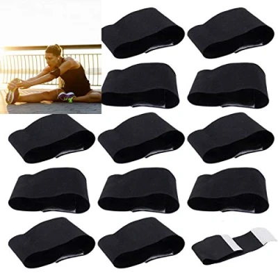 Image of Yuehuamech 15/30/50pcs Elastic Arm band Black Funeral Mourning Armband Captains Loop Closure For Sport Soccer Football Basketball Respect Memorial