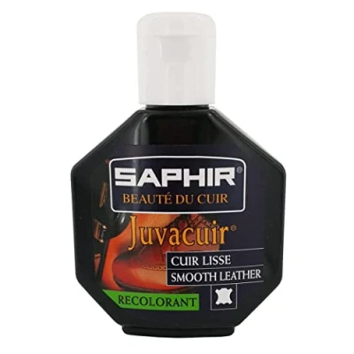 Image of Saphir Juvacuir Dye for Recolouring Leather, BLEU MARINE 06, 75 ml