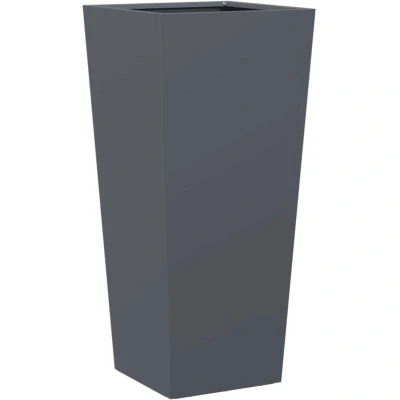 Image of vidaXL Garden Planter Anthracite 35x35x75 cm Steel