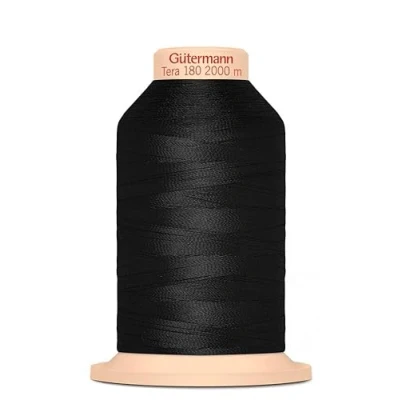Image of Gutermann Overlocking Sewing Thread 2000m Black Each