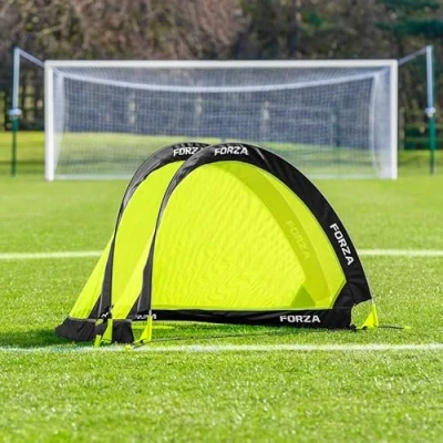 Image of FORZA Flash Pop Up Football Goals [Pair] Kids for the Garden Mini Quick &amp; Easy Portable [2.5ft, 4ft 6ft] (4ft [Pair])