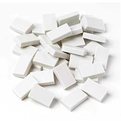 Image of Quality White Plastic Eraser Art Pencil Rubber (Three Erasers)