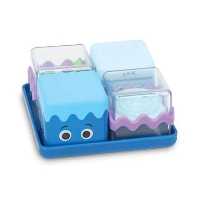 Image of Learning Resources Cool Down Cubes Sensory Fidget Set of 4, Ages 3+, Fidgets for Kids, Toys Classrooms, 4 Ways to Fidget, Calm Corner Toys, SEL
