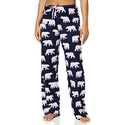 Image of Hatley Women&#039;s Jersey Pajama Pants Bottom, Mama Bear Jersey, M