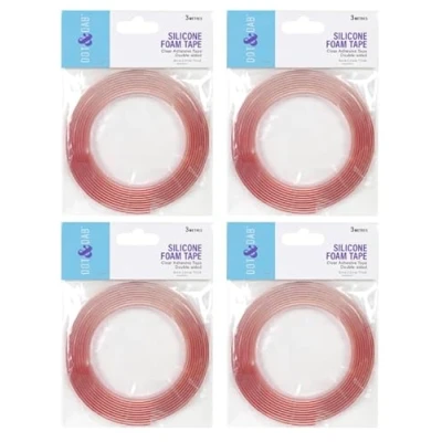 Image of Dot &amp; Dab Silicone Foam Tape 5mm x 2mm 3m (4 pack)