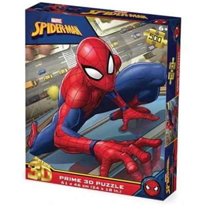 Image of PRIME 3D Marvel Comics Spider Man Lenticular Jigsaw Puzzle 61cm x 46cm 500 pcs Games &amp; Puzzles Ages 6+